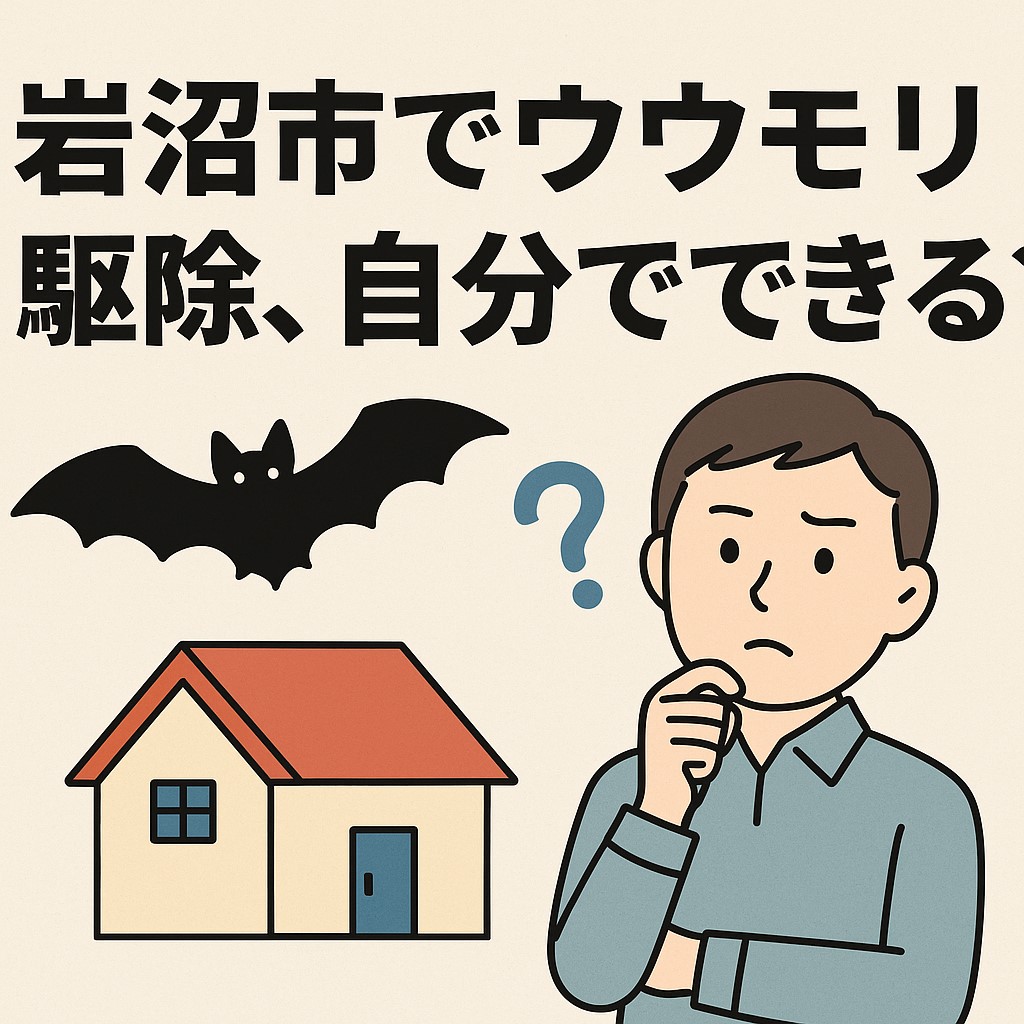 岩沼市でコウモリ駆除